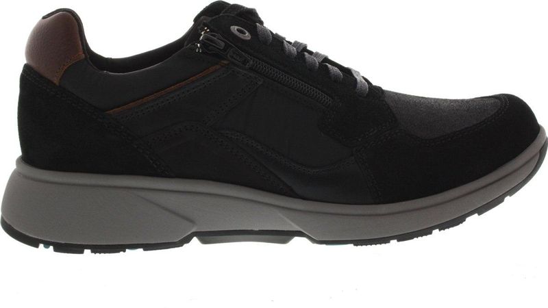 Xsensible - Stretchwalker - Sneaker - Black - Leer