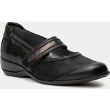 Xsensible - 10072.2 - Bandschoenen - Zwart - Wijdte H