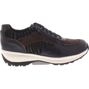 Dames Veterschoenen Xsensible Lucca Black Combi Zwart