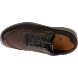 Xsensible Stretchwalker Dames Sneaker Lima Zwart Bruin Leer - Uitneembaar Voetbed