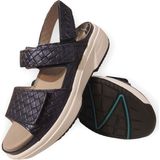 Xsensible - Aruba - Sandaal - Navy - Leer - Verstelbare Klittenbandsluiting