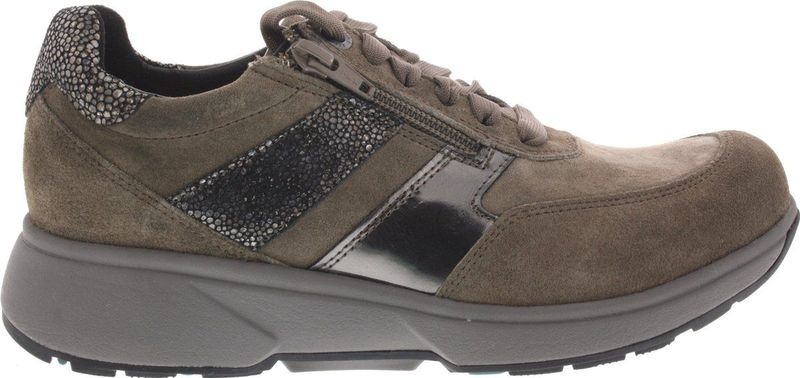 Xsensible - Tokio Stretchwalker - Sneaker - Taupe - Stretch Silky en Nubuck