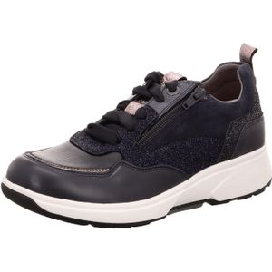 Xsensible - Stretchwalker Grenoble - Dames Veterschoen - Navy - Leer