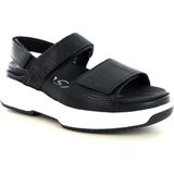 Xsensible - Dames - Zwart - Sandalen - Leder - Verstelbare Klittenbandsluitingen