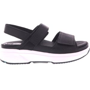 Xsensible - Dames - Zwart - Sandalen - Leder - Verstelbare Klittenbandsluitingen