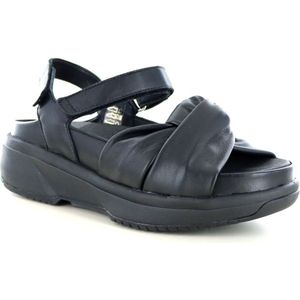 Xsensible 30705.5.1-G/H dames sandalen sportief maat 38 zwart