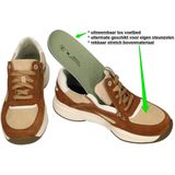 Sneaker Xsensible Men SWX23 Stretchwalker Cognac Combi-Schoen