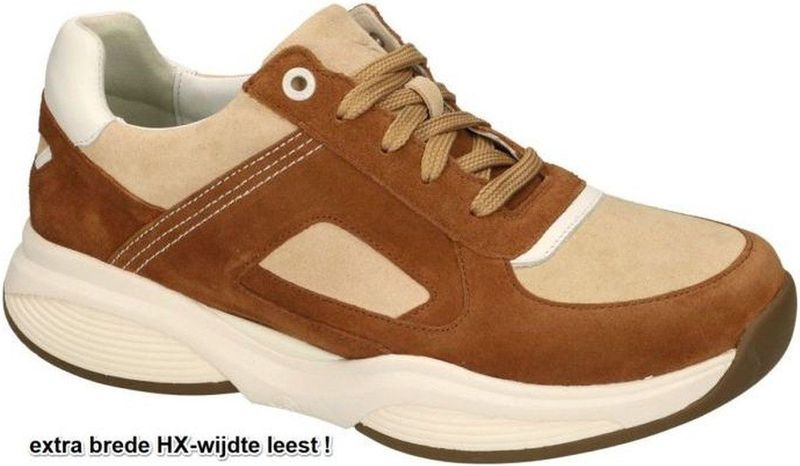 Sneaker Xsensible Men SWX23 Stretchwalker Cognac Combi-Schoen