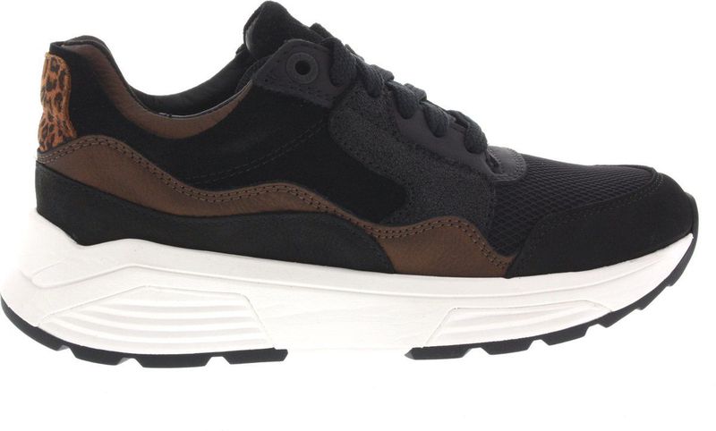 Dames Veterschoenen Xsensible Golden Gate Lady Black Combi Zwart