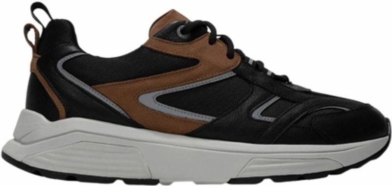 Xsensible - Brooklyn Stretchwalker - Schoen - Zwart - Combi - Ademend Materiaal