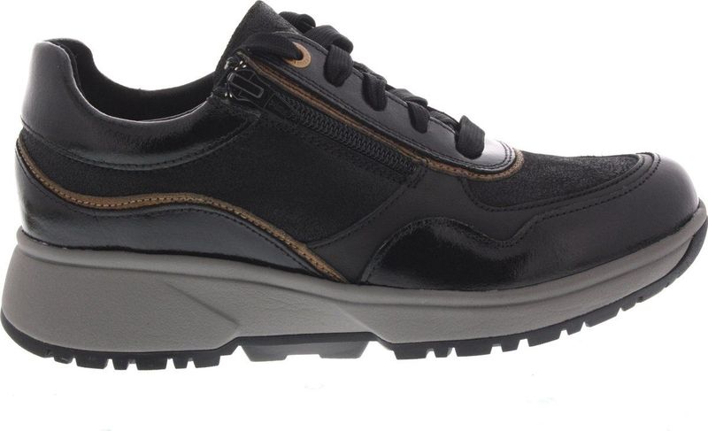 Dames Veterschoenen Xsensible Lima Black Combi Zwart
