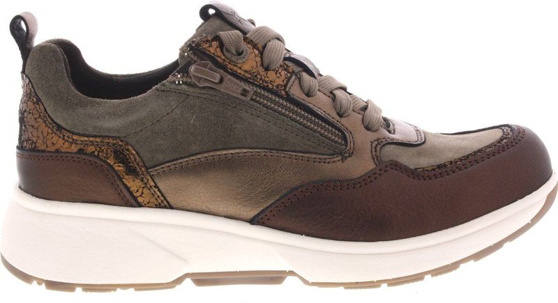 Xsensible - Grenoble Stretchwalker - Sneaker - Bronze - Silky en Nubuckleer