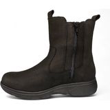 Xsensible - Stretchwalker Korte Laars - Zwart - Nubuck Leer