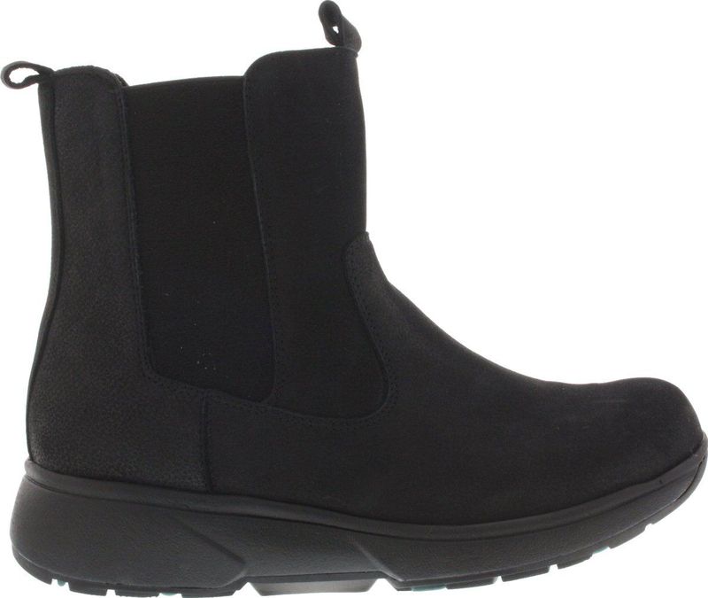 Xsensible - Stretchwalker Korte Laars - Zwart - Nubuck Leer