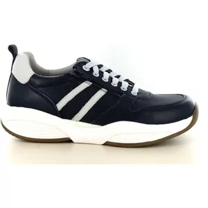 FitVille schoenen heren leren brede sneakers met klittenbandsluiting casual zakelijke wandelschoenen EasyTop V4 Bruin 44.5 EU x_breed