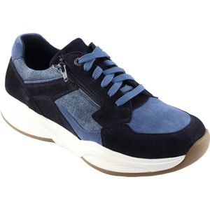 Xsensible - Stretchwalker SWX14 - Sneaker in Blauw-Jeansblauw Suède