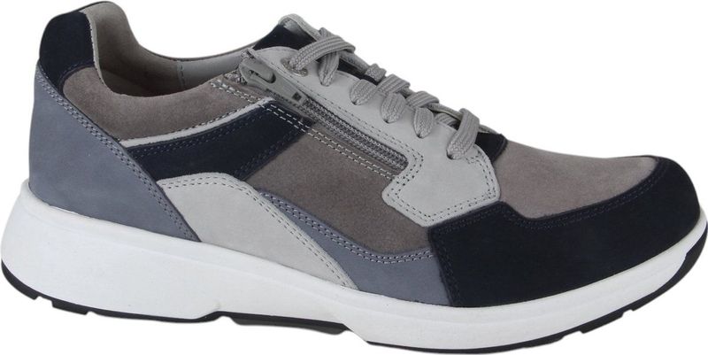 Xsensible - Zurich Stretchwalker - Sneaker - Navy Combi - Stretch Silky/Nubuckleer