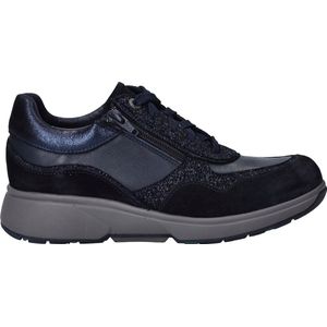 Xsensible - Lima - Sneakers - Donker - Leer - Stretchwalker Technologie