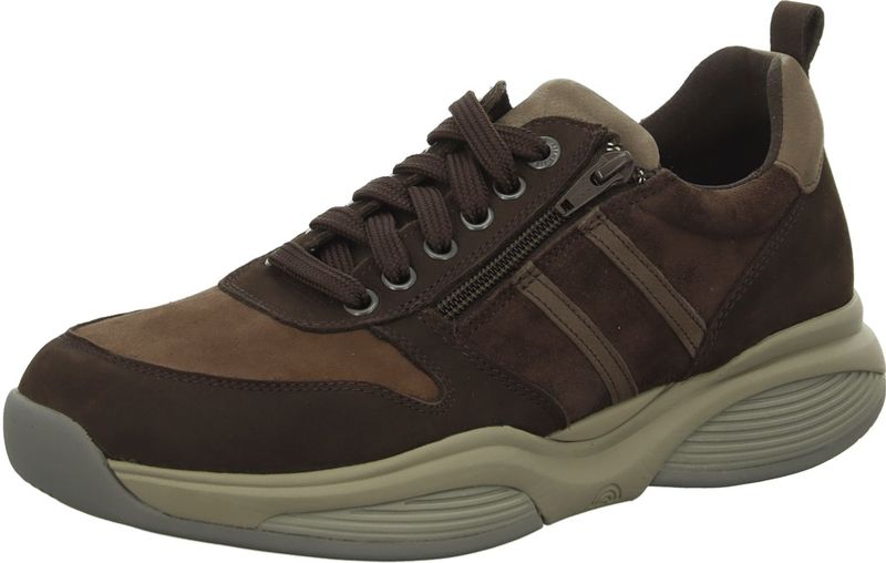 Xsensible - 30073.2 - Casual Veterschoen - Dark Brown Combi - H-wijdte