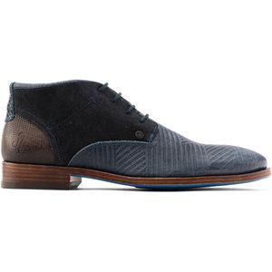 Rehab - Salvador Zig Zag - Nette Schoen - Blauw - Leer