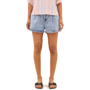 By-Bar, Dames, Korte broeken, Blauw, Maat: L Denim,