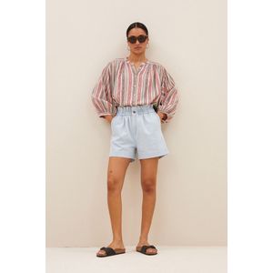 By-Bar Amsterdam Bleached Denim Shorts - Casual Korte Broek