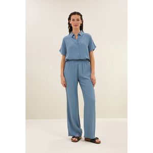 By-Bar - Robyn - Viscose Broek - Blue Stone