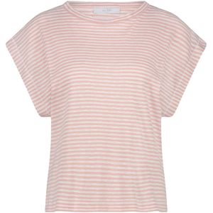 By-Bar T-shirt MASON - Roze met Kleine Strepen