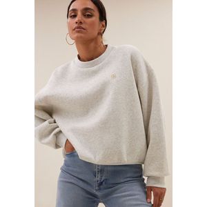 By-Bar Amsterdam - Essential Sweater - Light Grey Melee - 100% Organic Katoen