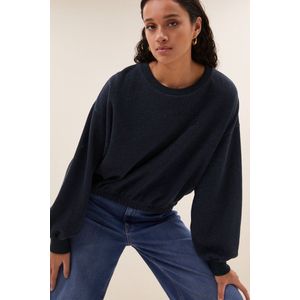 Bodil - Sparkle Sweater - Midnight - Lange Mouwen
