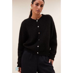 By-Bar Amsterdam - Cleo Natural - Cardigan - Zwart