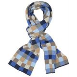 Profuomo Shawl Blauw SCARF BLUE MOTIF PP1S30009B/M