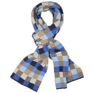 Profuomo Shawl scarf blue motif pp1s30009b/m