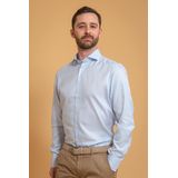 Profuomo - Travel Shirt - Lichtblauw - Katoen - Non Iron