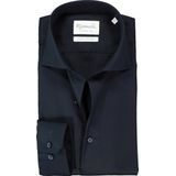 Michaelis - Slim Fit Overhemd - Navy Blauw - 100% Katoen - Strijkvrij