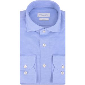 Profuomo Jersey shirt lichtblauw, Effen