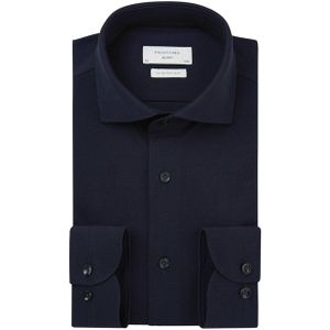 Profuomo Sky Blue Knitted Herren Business Hemd Langarm 38