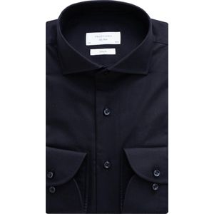 Profuomo - Slim Fit Overhemd - Zwart - Katoen