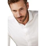 Profuomo - Overhemd - Wit - Japanese Knitted - Heren - Slim Fit