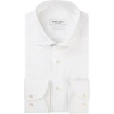 Profuomo - Overhemd - Wit - Japanese Knitted - Heren - Slim Fit