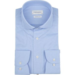 Profuomo - Overhemd - Blauw - Katoenblend