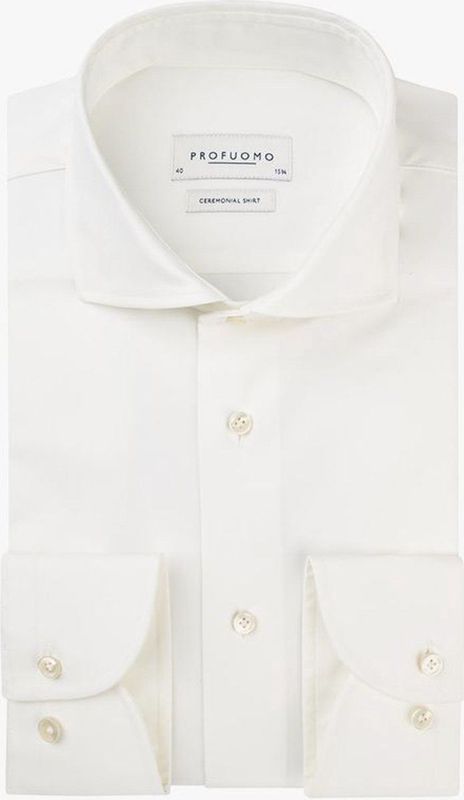 Profuomo - Wedding Overhemd - Off-white - 100% Katoen