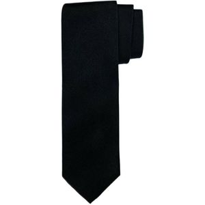 Profuomo zijden stropdas zwart