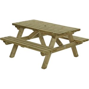 Houten Picknicktafel 150x150cm