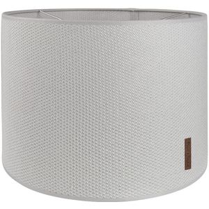 Baby's Only Gebreide lampenkap babykamer - Hanglamp Classic - Zilvergrijs - Ø30 cm - Inclusief pendel - E27 fitting - 60 watt