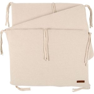 Baby's Only Gebreide bedbumper - Bedomrander - Bedomranding baby Classic - Zand - 180x40 cm