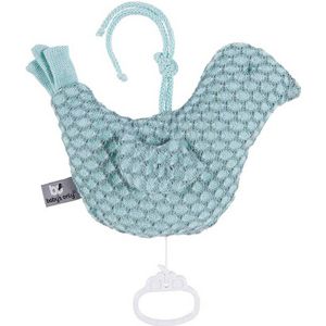 Baby's Only - Sun Muziekdoos Vogel - Groen - Gebreid - Honingraatsteek
