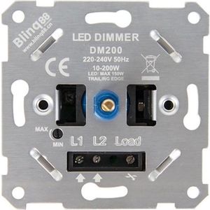 Inbouw LED/halogeen/gloeilamp dimmer 230v 1-150W