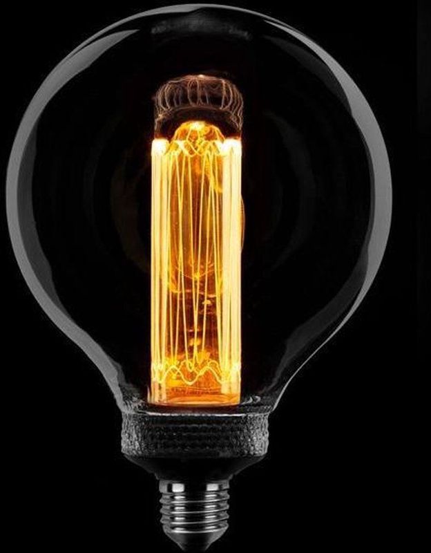 Kooldraadlamp - G125 - Titanium - E27 - Dimbaar - 1800K