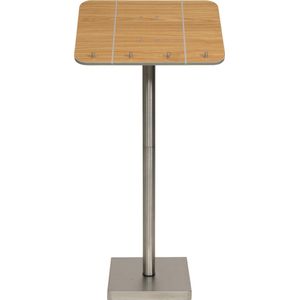 Securit Menu, inclusief standaard, knopen en elastische banden, 115 x 54 cm, hout, bruin, 70 x 94 x 53 cm